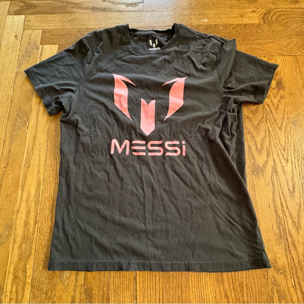 Messi Collection Logo T-Shirt Black Centric Brands Soccer Graphic Tee Size M‎